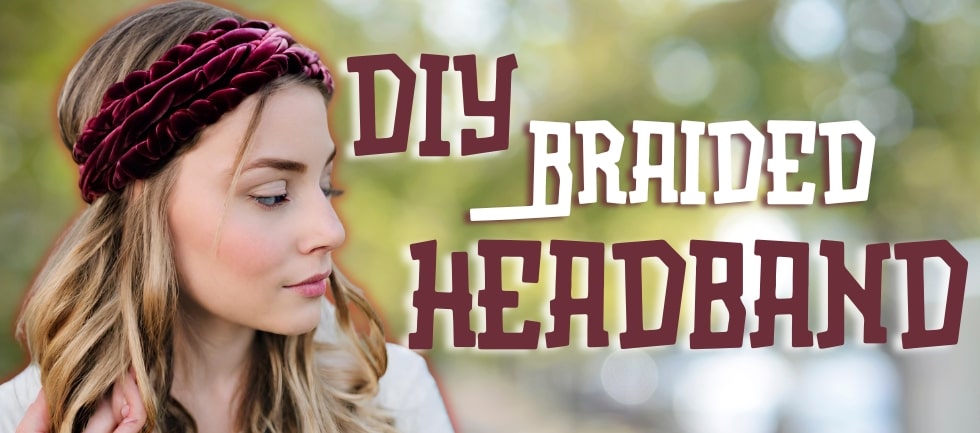 Create your own DIY Braided Velvet Headbands - Ice Fabrics