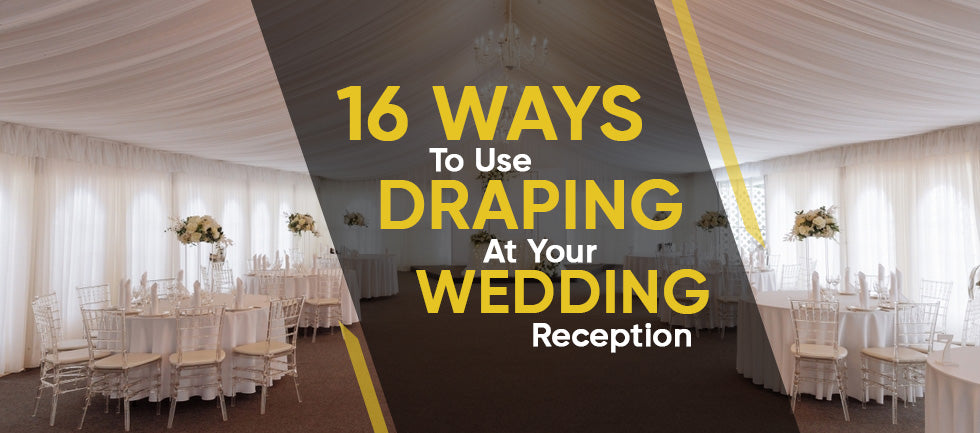 16 Ways to Use Draping at Your Wedding Reception - Ice Fabrics