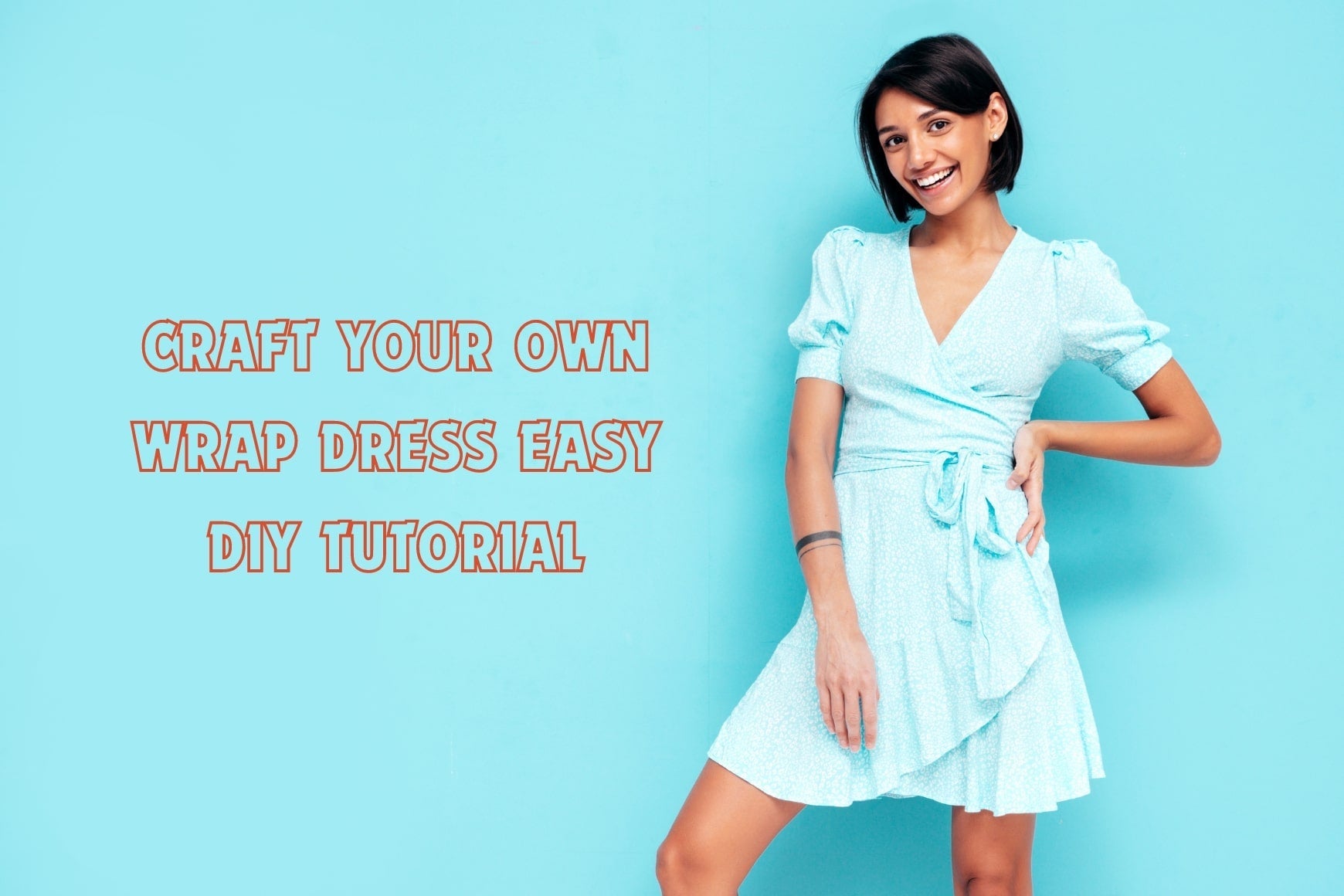 DIY Draped Chiffon Dress