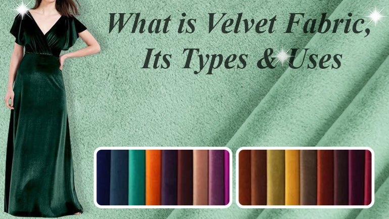 Luxury 100% Cotton Velvet Velour Fabric Material - ROYAL