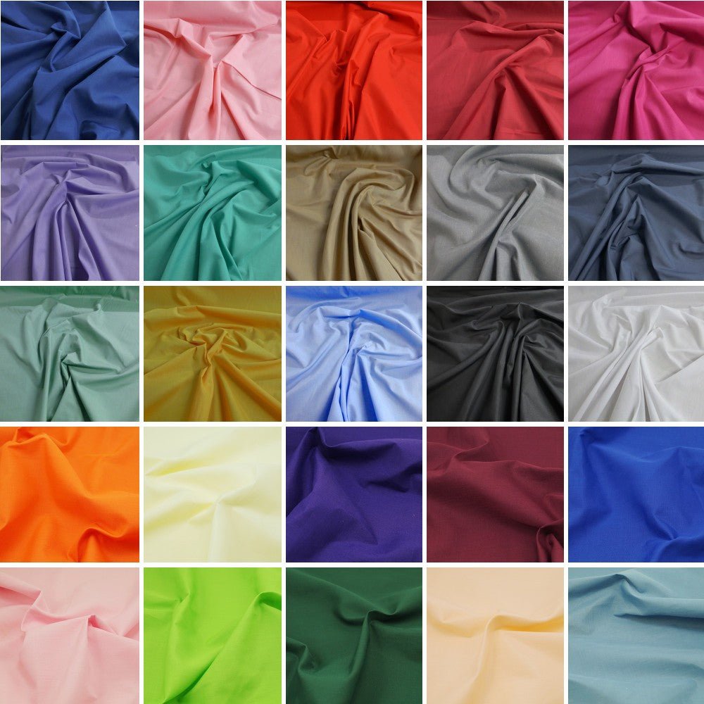 Solid Poly Cotton Fabric - ICE FABRICS