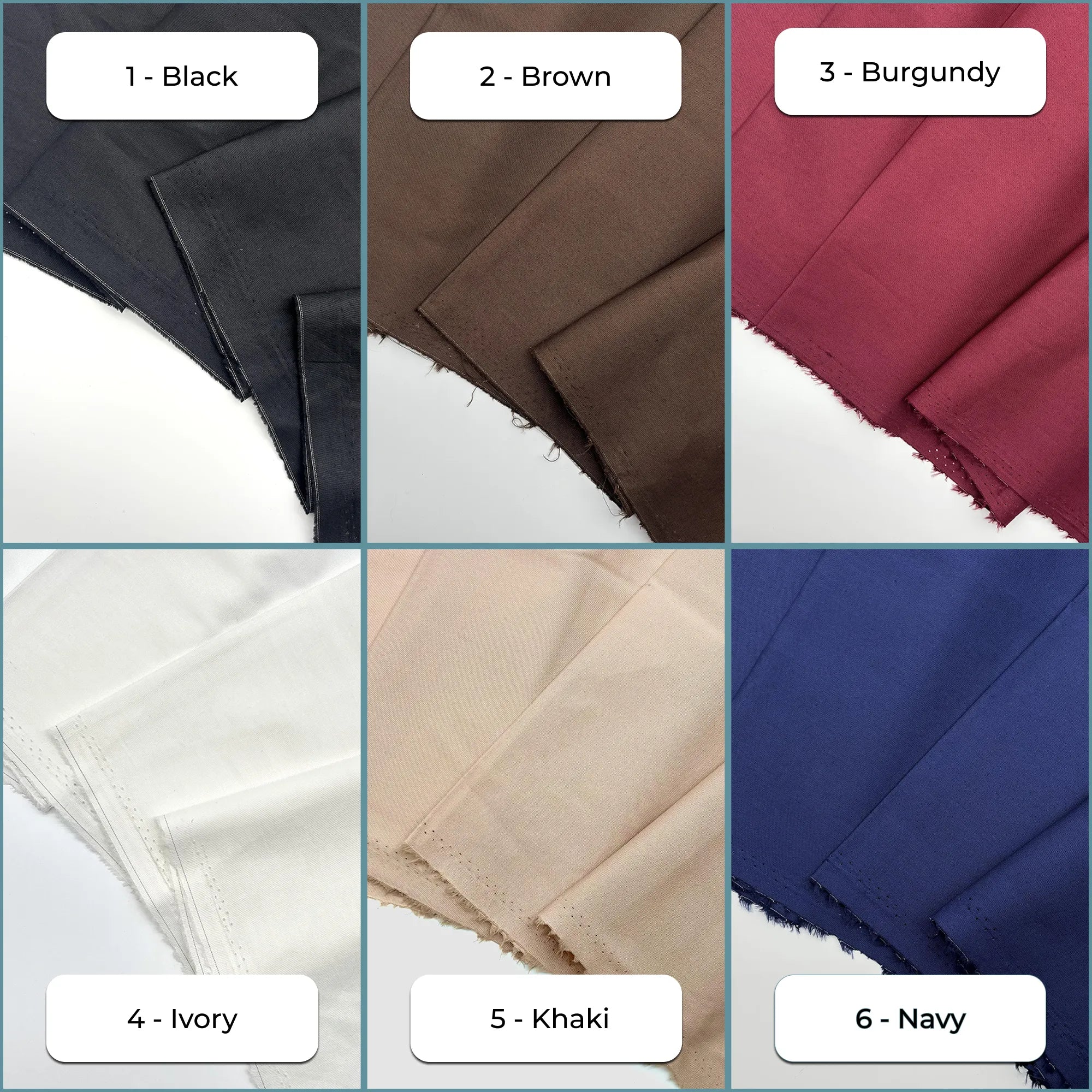 Cotton Broadcloth Fabric by the Yard