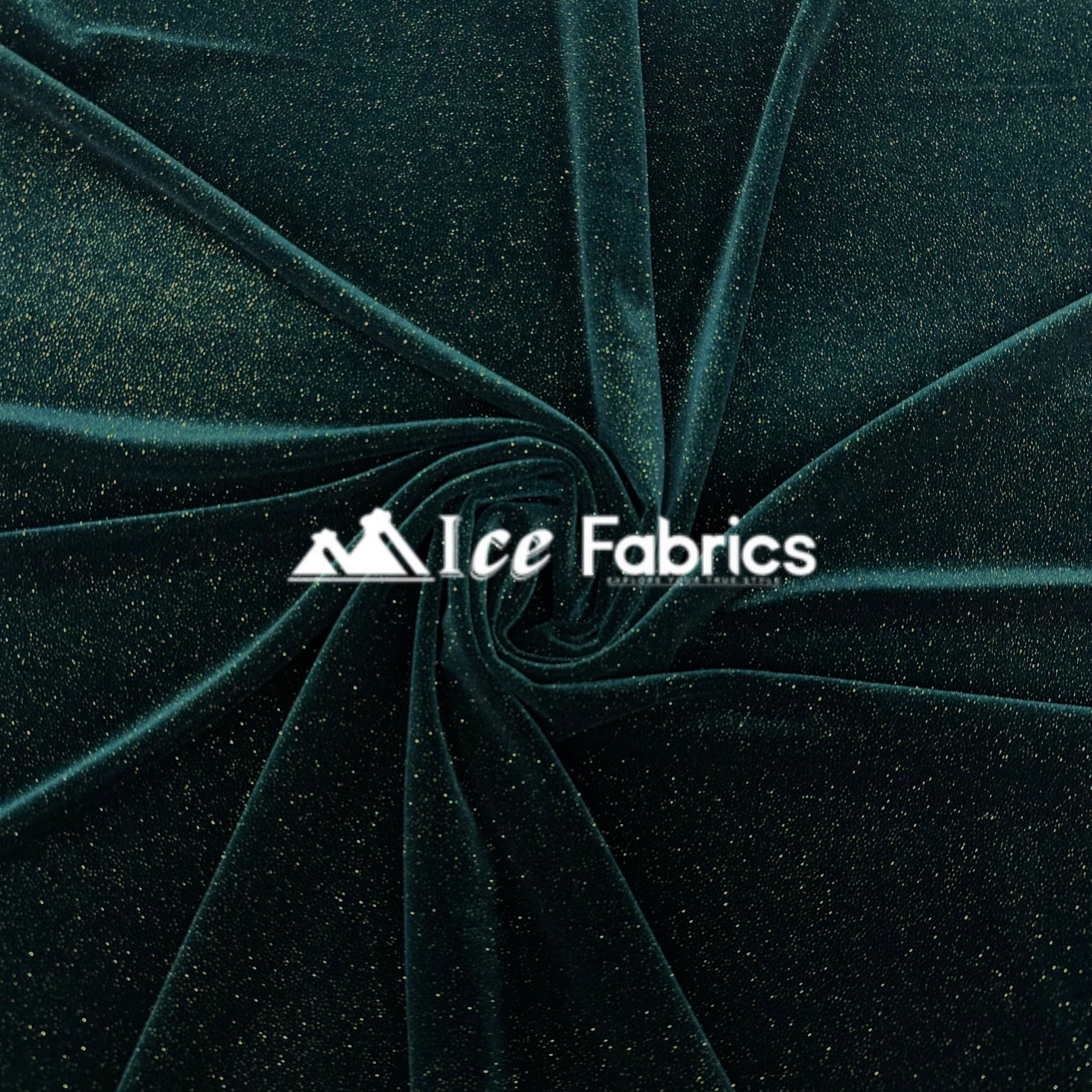 Glitter Stretch Velvet Fabric By The Roll | VelvetGlow