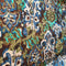100% Rayon Beautiful Distorted Flowers With Hues Of Blue, Fuchsia, Green And White Tones 58-60 Inches Wide