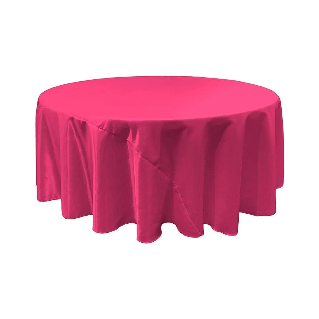 108-Inch Bridal Satin Round TableclothICEFABRICICE FABRICS1Fuchsia108-Inch Bridal Satin Round Tablecloth ICEFABRIC | Pink