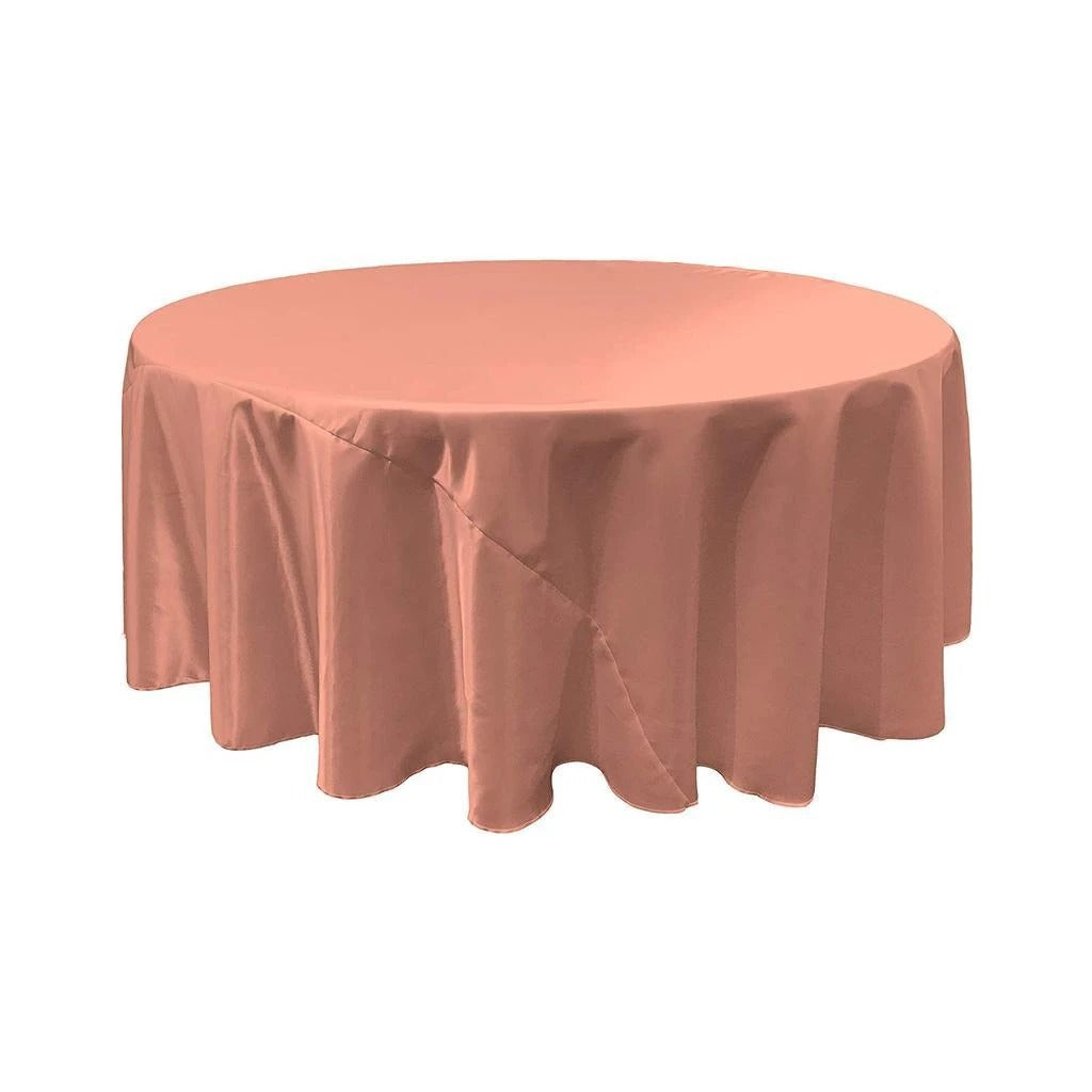 108-Inch Bridal Satin Round TableclothICEFABRICICE FABRICS1Dusty Rose108-Inch Bridal Satin Round Tablecloth ICEFABRIC | peach