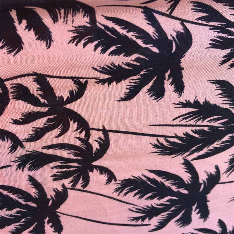 100% Rayon Challis Palm Trees Print On Tuscan Pink Background Soft Tropical Flowy FabricChallis FabricICEFABRICICE FABRICS100% Rayon Challis Palm Trees Print On Tuscan Pink Background Soft Tropical Flowy Fabric ICEFABRIC