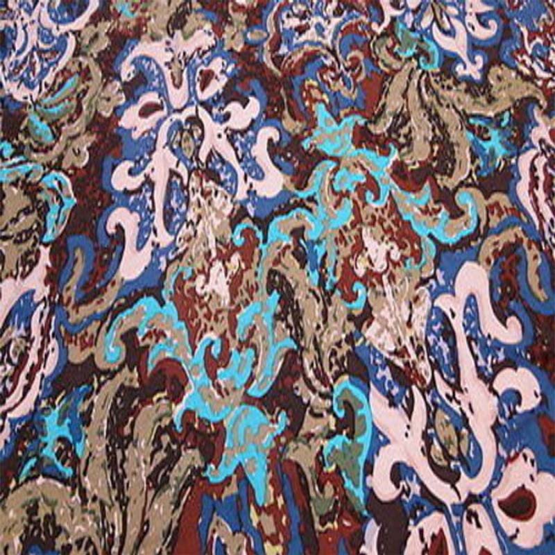 100% Rayon Beautiful Distorted Flowers With Hues Of Blue, Fuchsia, Green And White Tones 58-60 Inches WideChallis FabricICEFABRICICE FABRICS100% Rayon Beautiful Distorted Flowers With Hues Of Blue, Fuchsia, Green And White Tones 58-60 Inches Wide ICEFABRIC