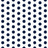1 Inch Polk Dot Fabric / Poly Cotton Fabric / Navy Dot on White