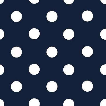 1 Inch Polk Dot Fabric / Poly Cotton Fabric / White Dot on NavyCotton FabricICE FABRICSICE FABRICS1 Inch Polk Dot Fabric / Poly Cotton Fabric / White Dot on Navy ICE FABRICS