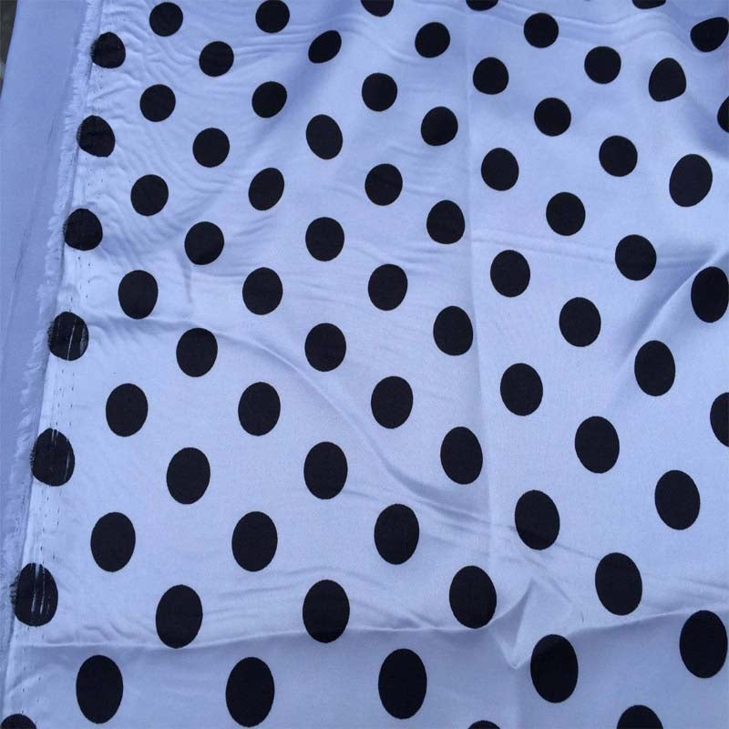 1/2inch Polka Dot Silky/Soft Charmeuse Satin FabricSatin FabricICEFABRICICE FABRICSPink/black1/2inch Polka Dot Silky/Soft Charmeuse Satin Fabric ICEFABRIC White/black