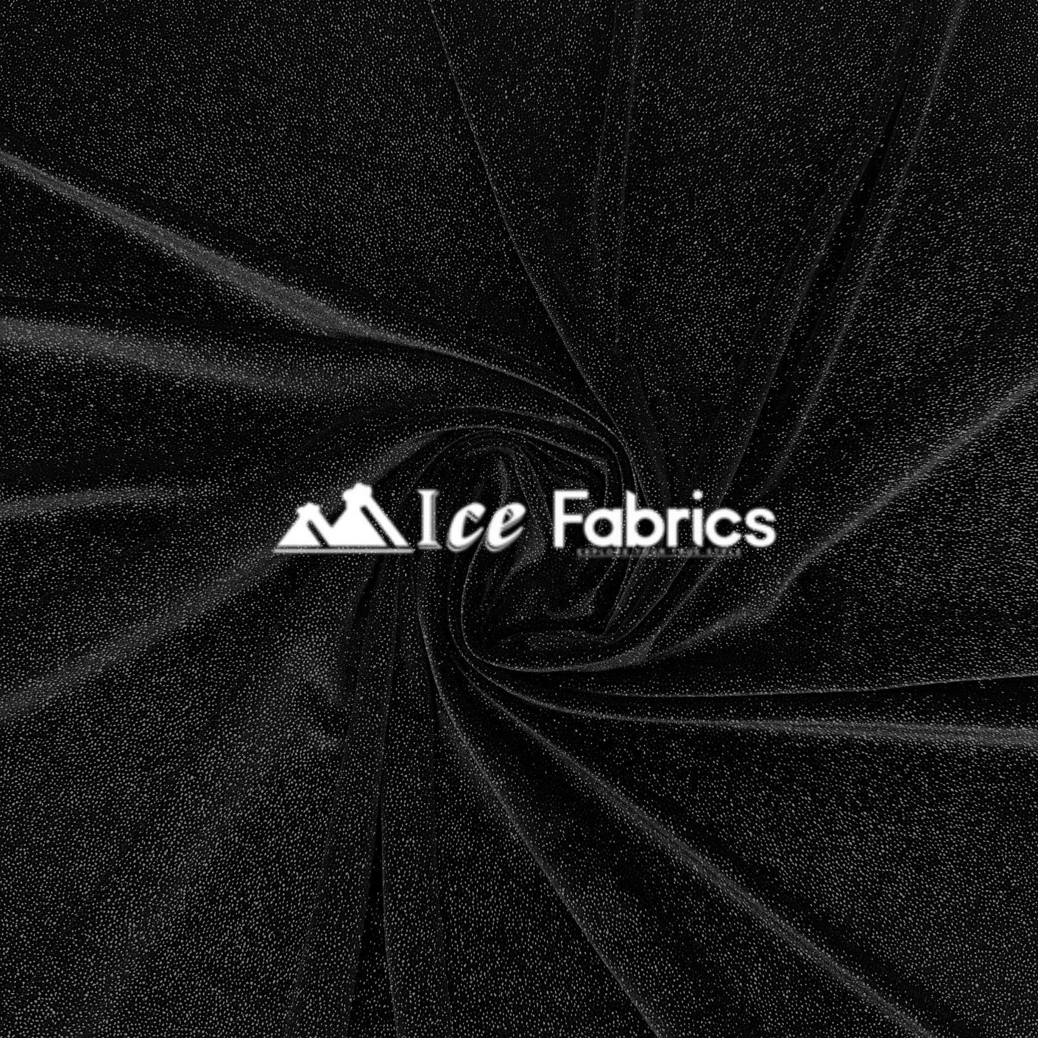 Glitter Stretch Velvet Fabric By The Roll | VelvetGlow