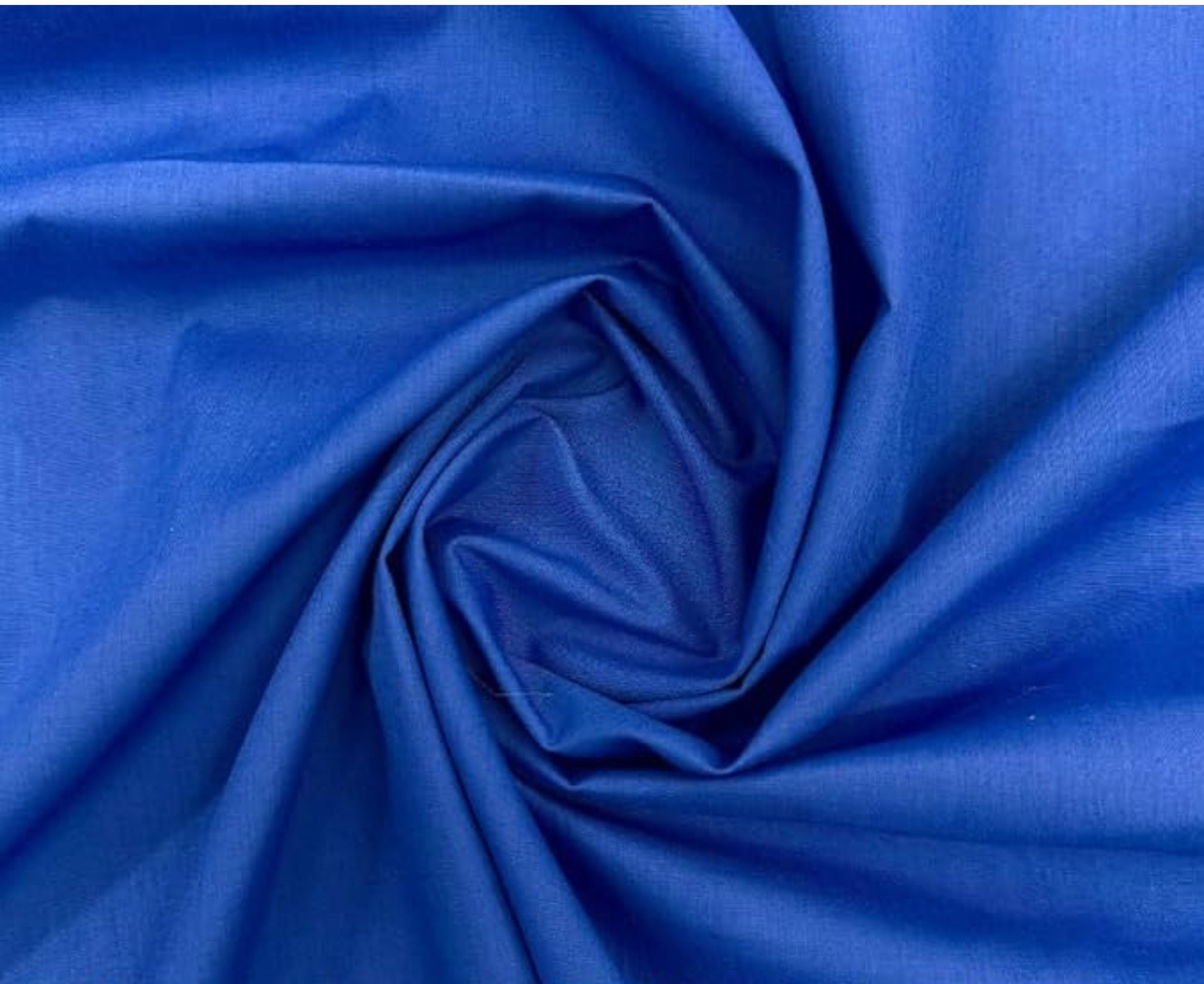 Royal Blue Broadcloth Polyester Cotton Fabric | Poly Cotton Fabric