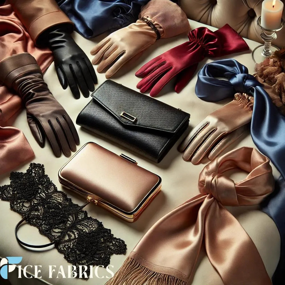 Luxury Silk Stretch Satin Fabric Accessries