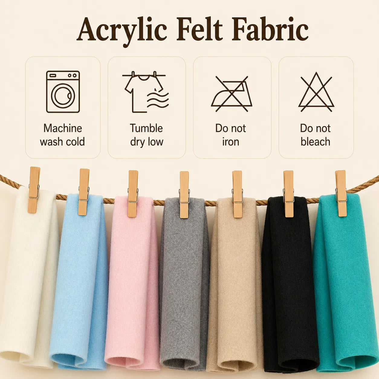 Felt Material Acrylic Felt Material 1.6mm Thick Usecase