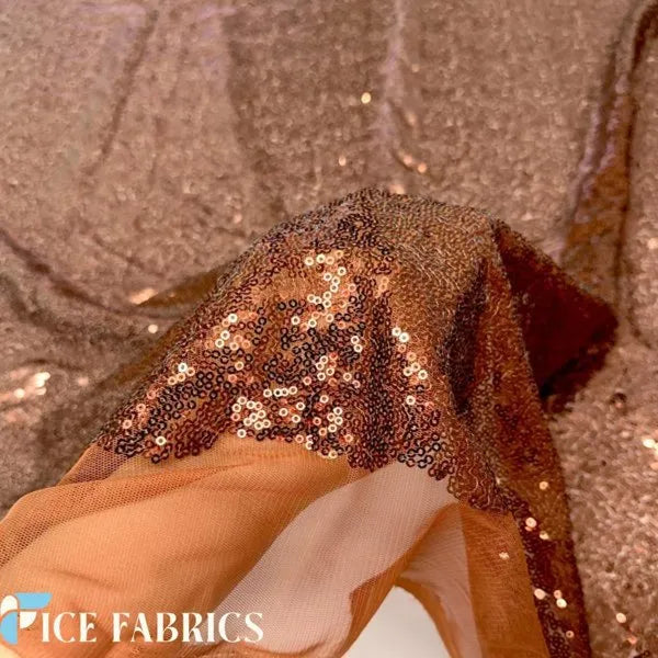 All Over Mini Sequin Fabric on Mesh