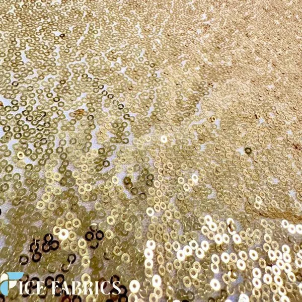 All Over Mini Sequin Fabric On Mesh