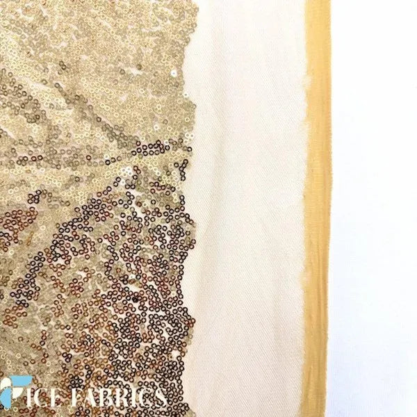 All Over Mini Sequin Fabric On Mesh