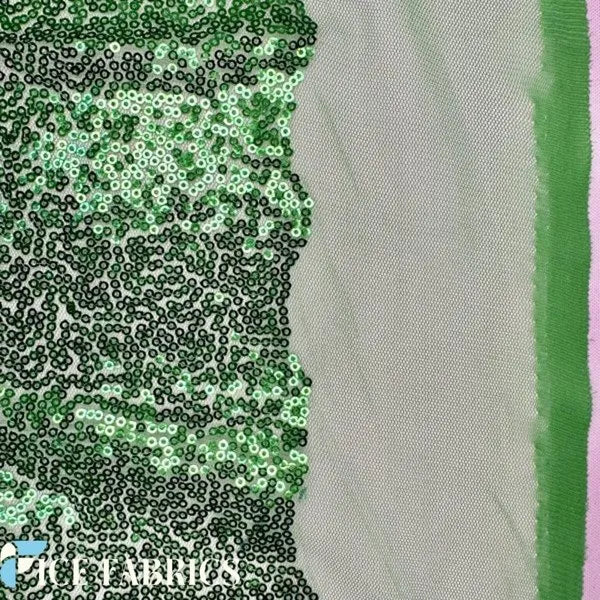 Kelly Green All Over Mini Sequin Fabric Wholesale