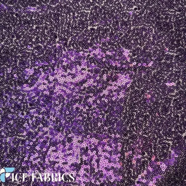 All Over Mini Sequin Fabric On Mesh