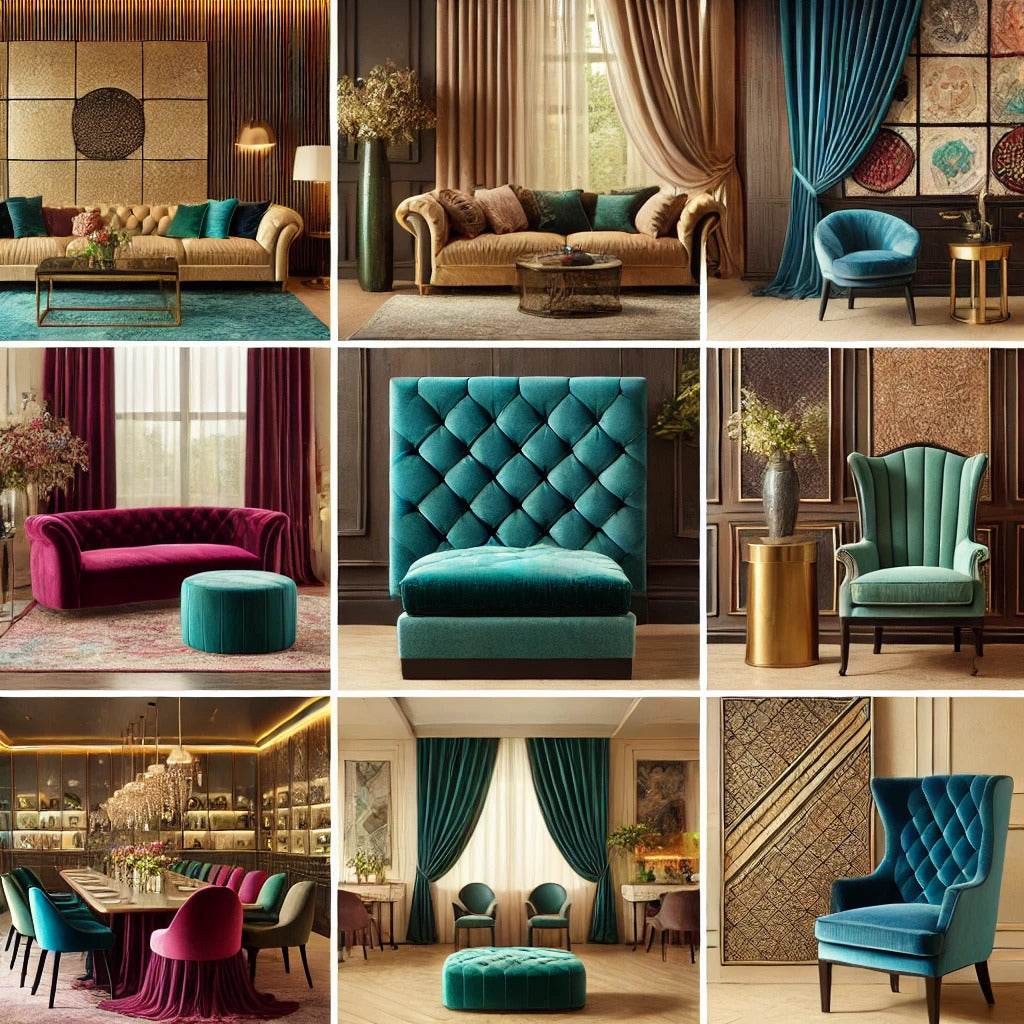 Soft and Smooth Stretch Velvet Upholstery Fabric