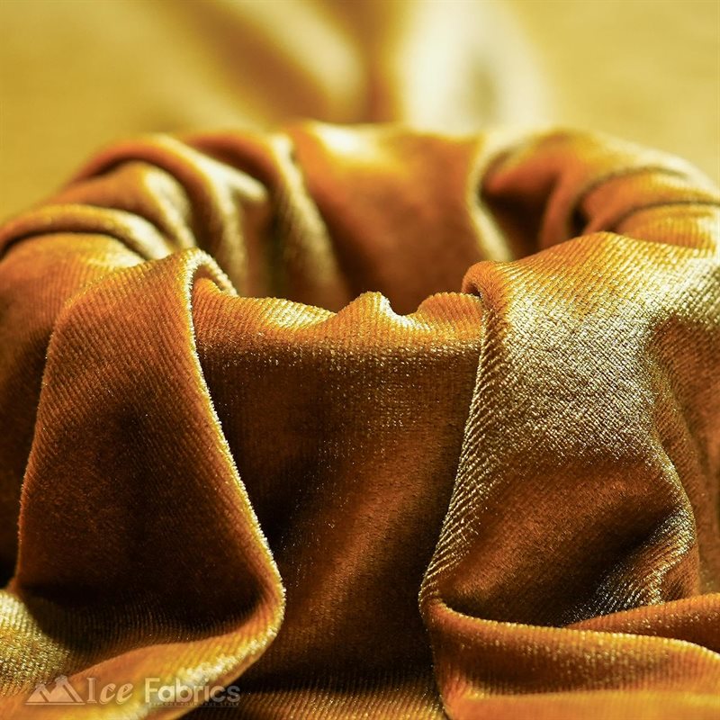 Ice Fabrics Stretch Velvet Fabric Soft and Smooth ICE FABRICS Antique Gold