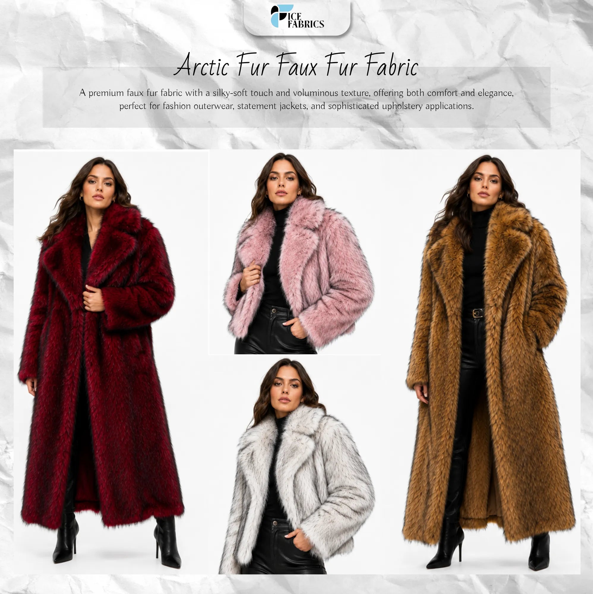 Arctic Faux Fur Fabric