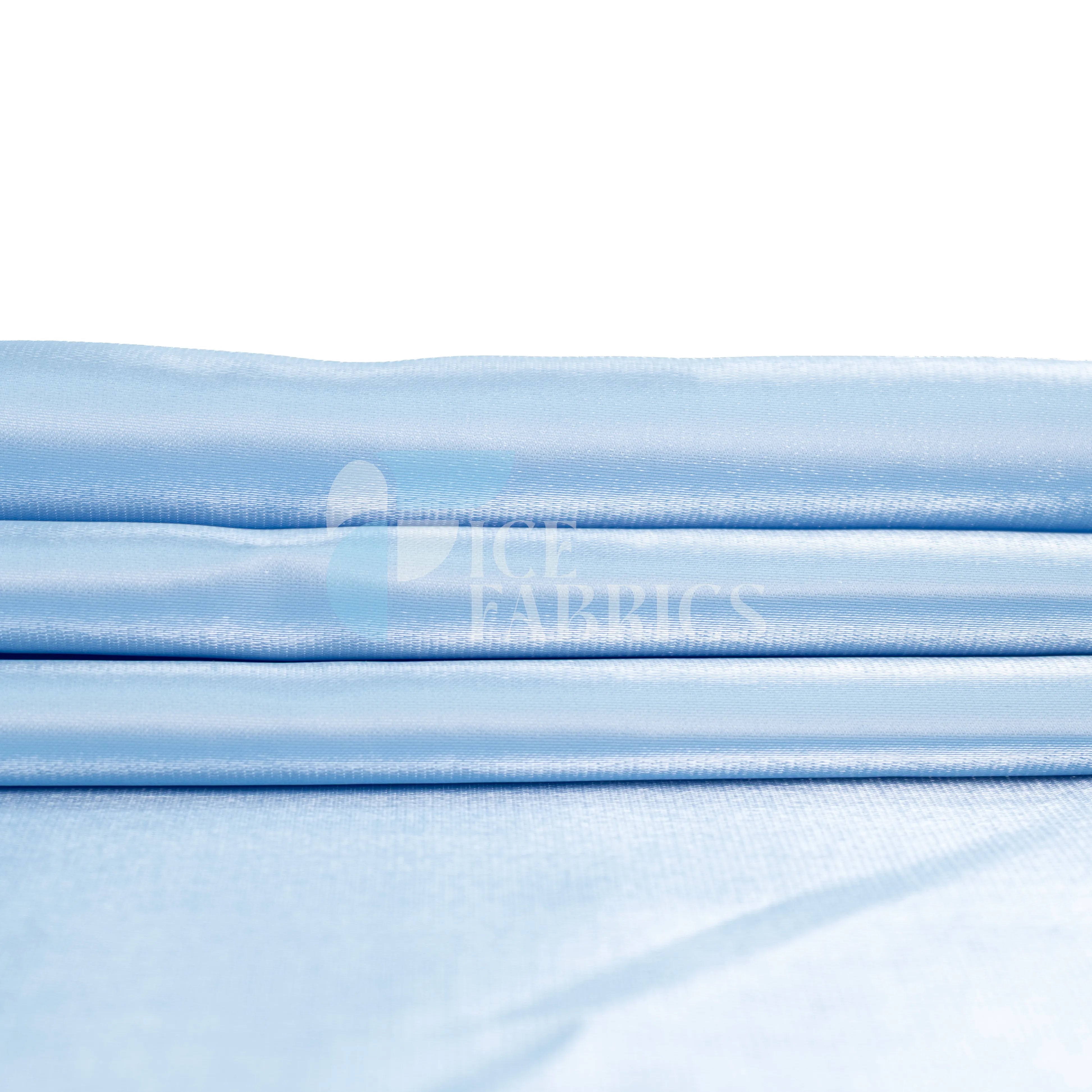 Baby Blue Silky Satin Fabric