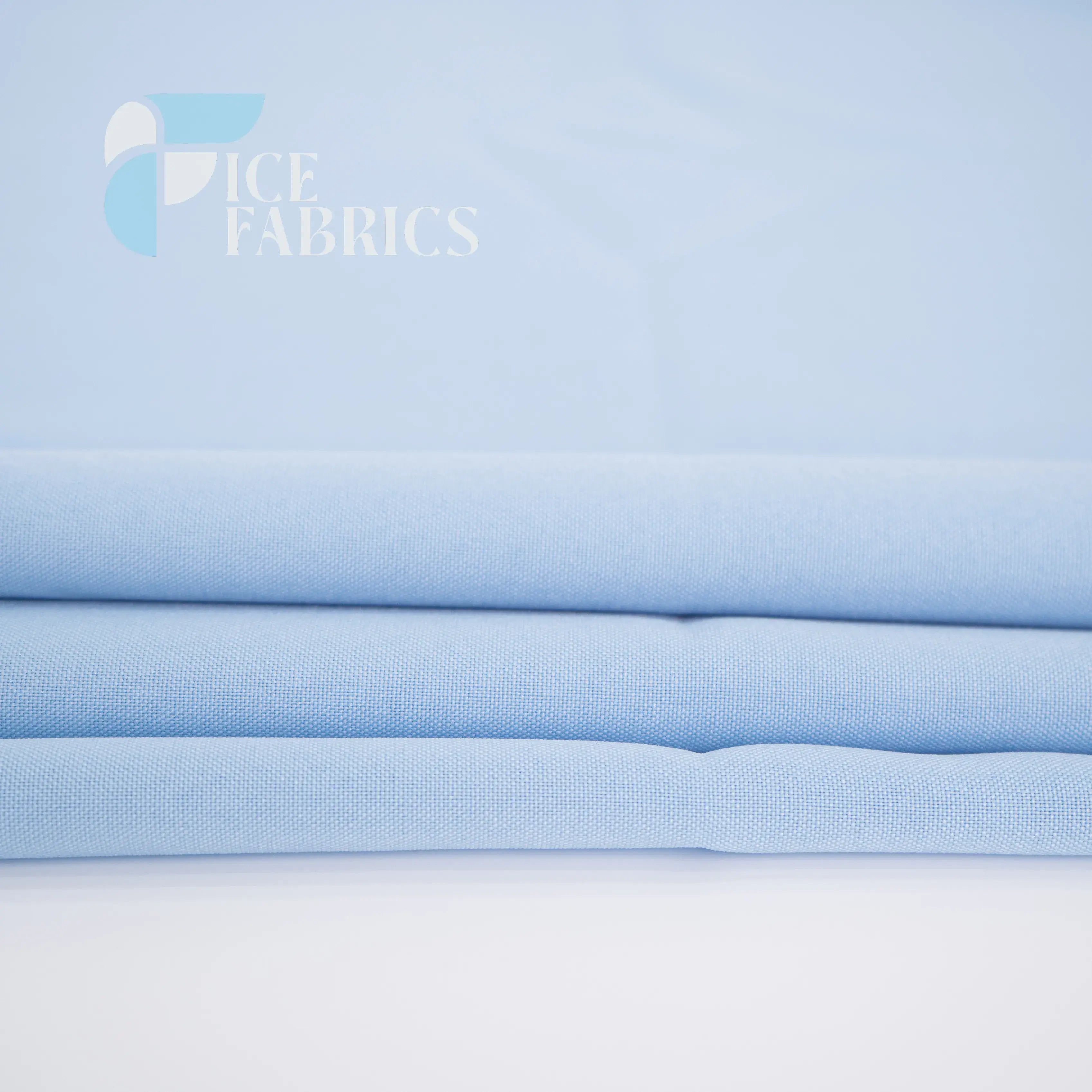 Baby Blue Solid Poly Poplin Fabric By The Yard