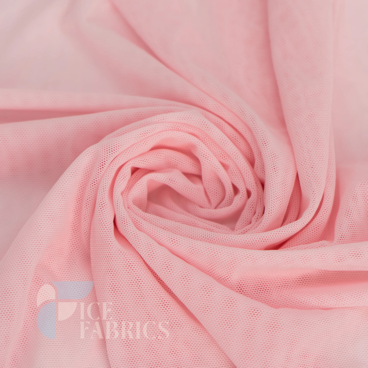 Baby Pink Flex Power Mesh 4 Way Stretch Nylon Fabric