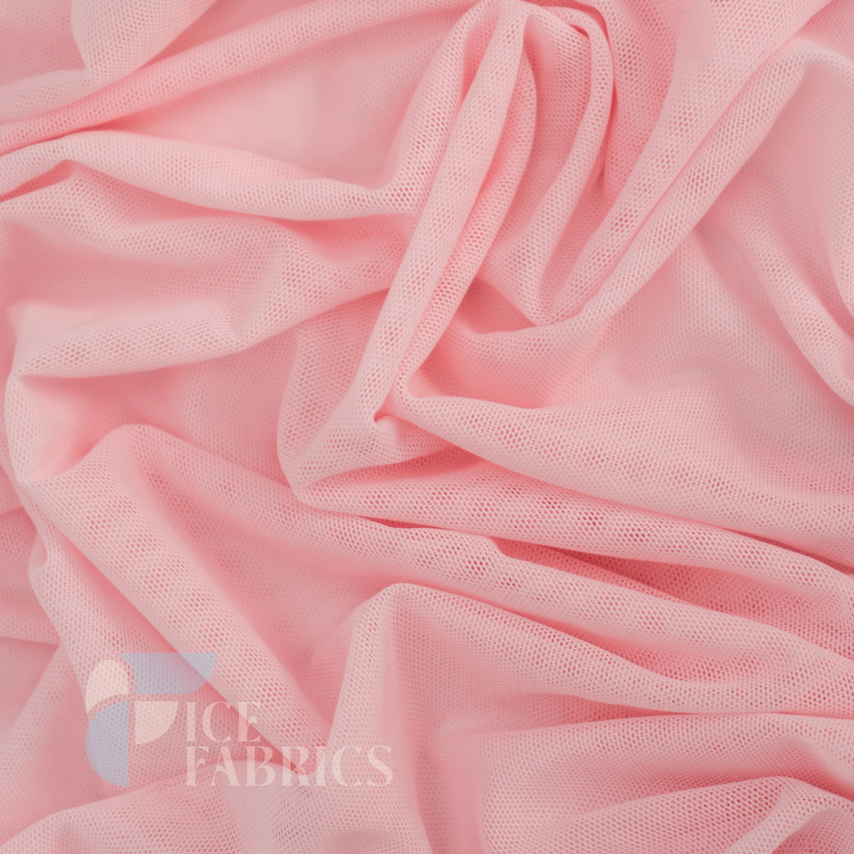 Baby Pink Flex Power Mesh 4 Way Stretch Nylon Fabric