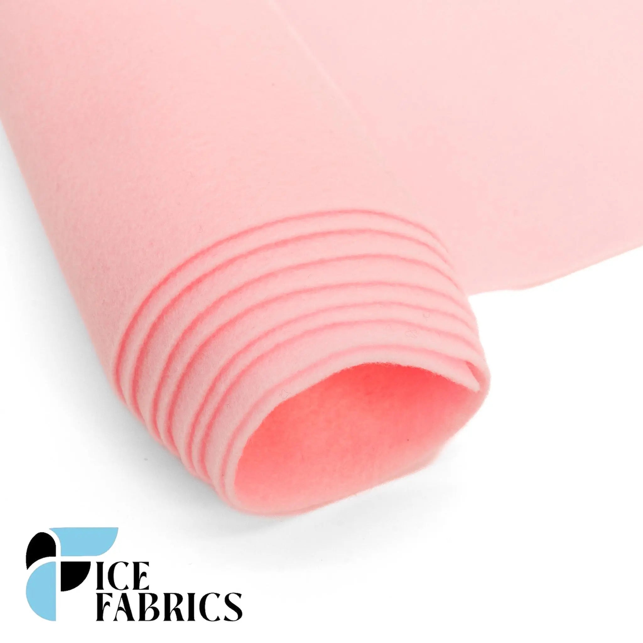 Baby Pink Acrylic Felt Fabric / 1.6mm Thick _ 72” WideICE FABRICSICE FABRICSBy The YardBaby Pink Acrylic Felt Fabric / 1.6mm Thick _ 72” Wide ICE FABRICS