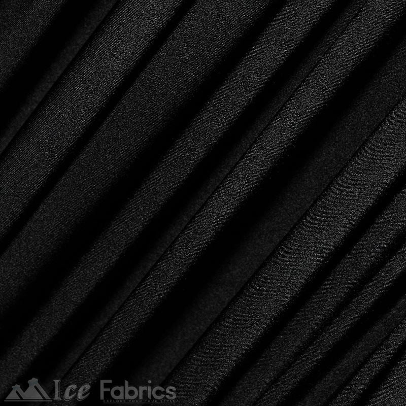 4 Way Stretch Nylon Spandex Fabric By The Roll (20 Yards ) ICE FABRICS |Black