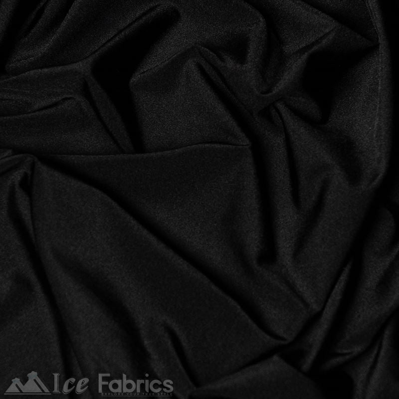 4 Way Stretch Nylon Spandex Fabric By The Roll (20 Yards ) ICE FABRICS |Black