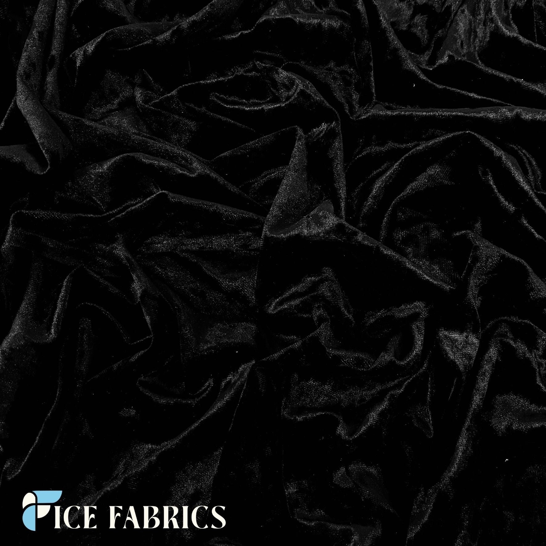 Stretch Crushed Velvet Fabric