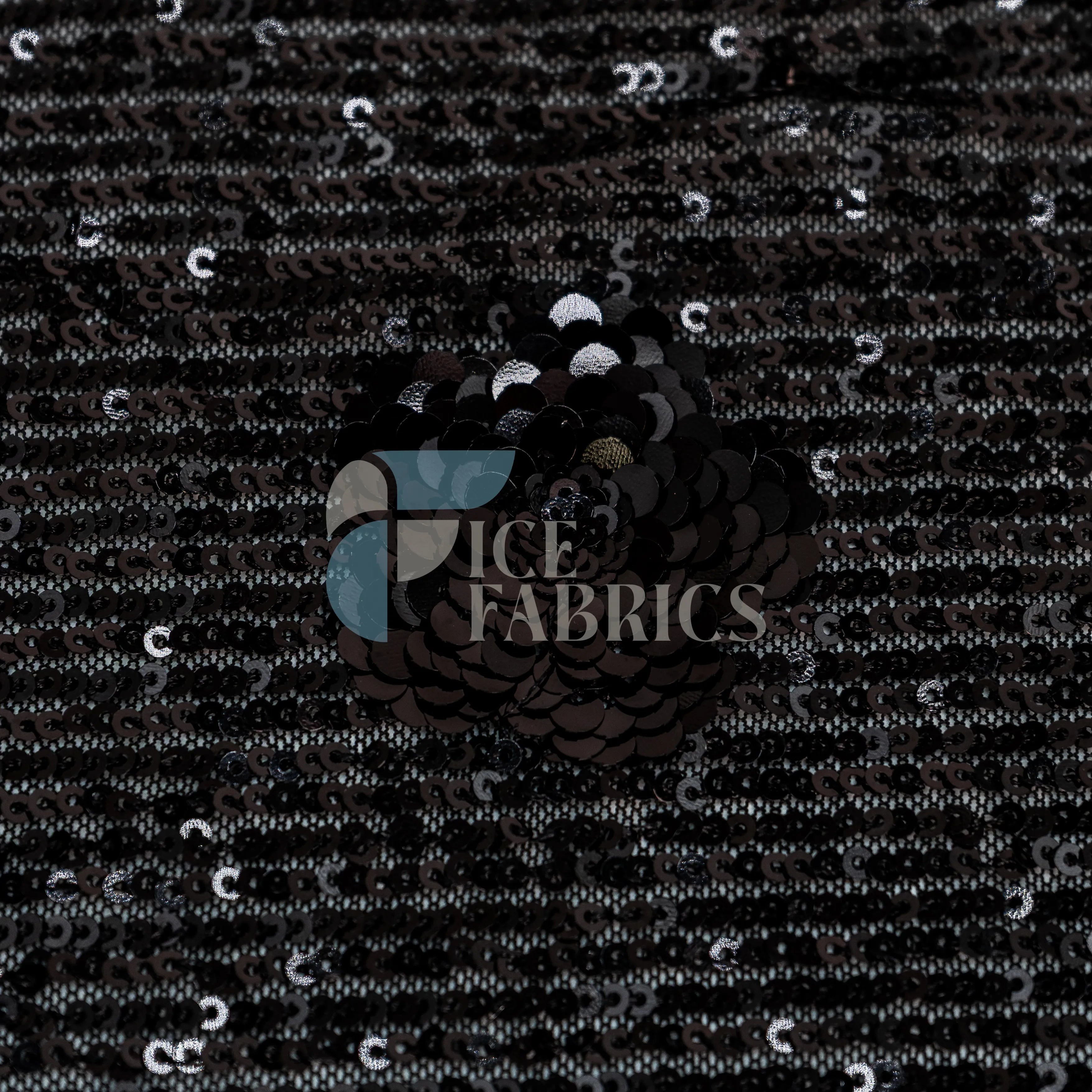 Celeste 3D Floral Stretch Sequin Fabric