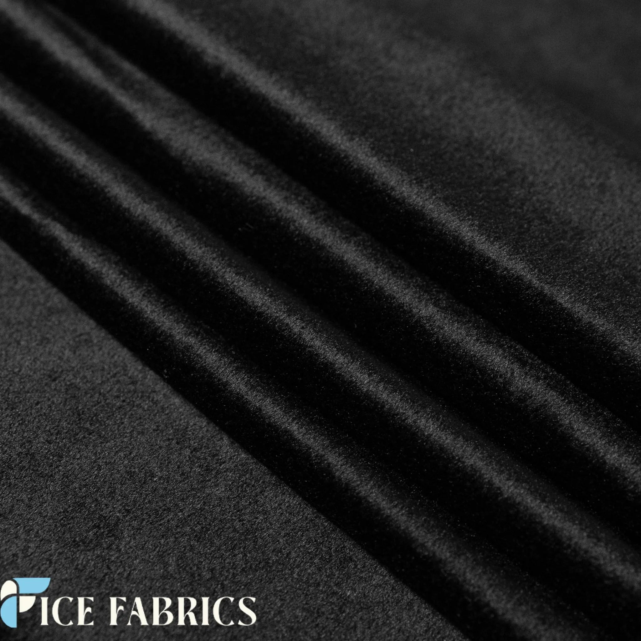 Black Velvet Upholstery Fabric