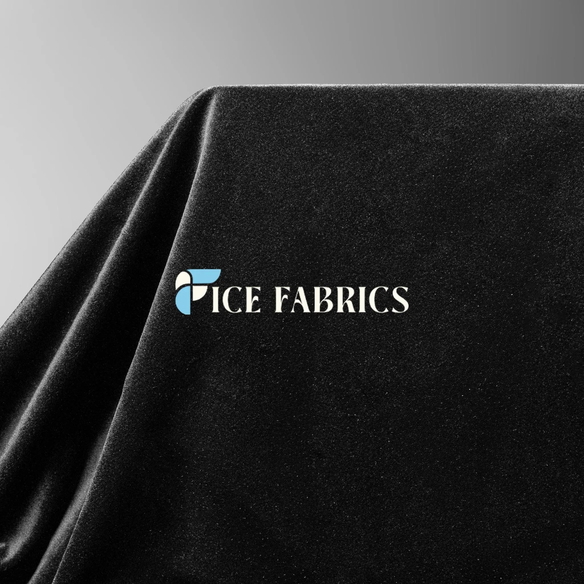 Black Royal Soft Velvet Upholstery Fabric