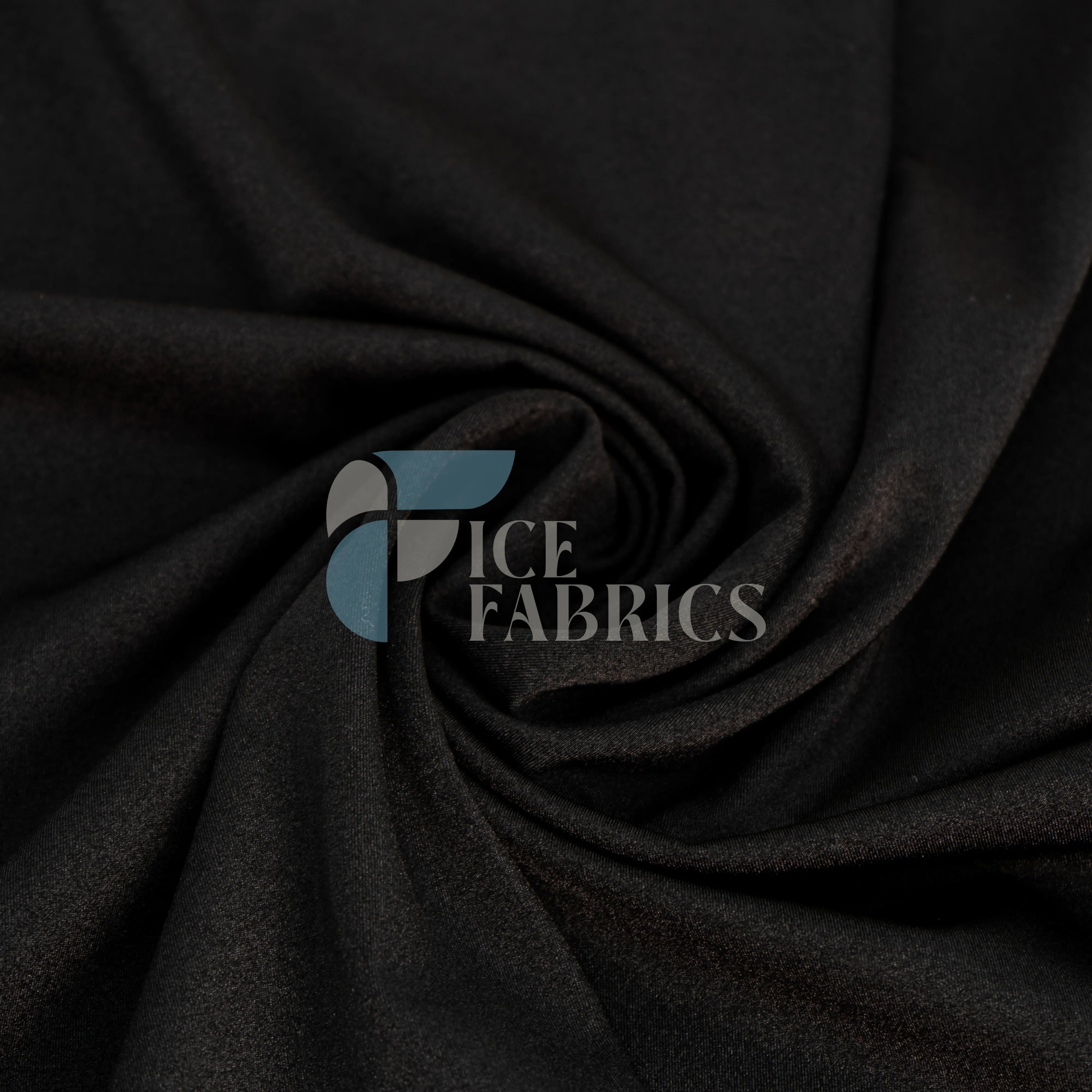 Black Yoga Flex Nylon Spandex Fabric