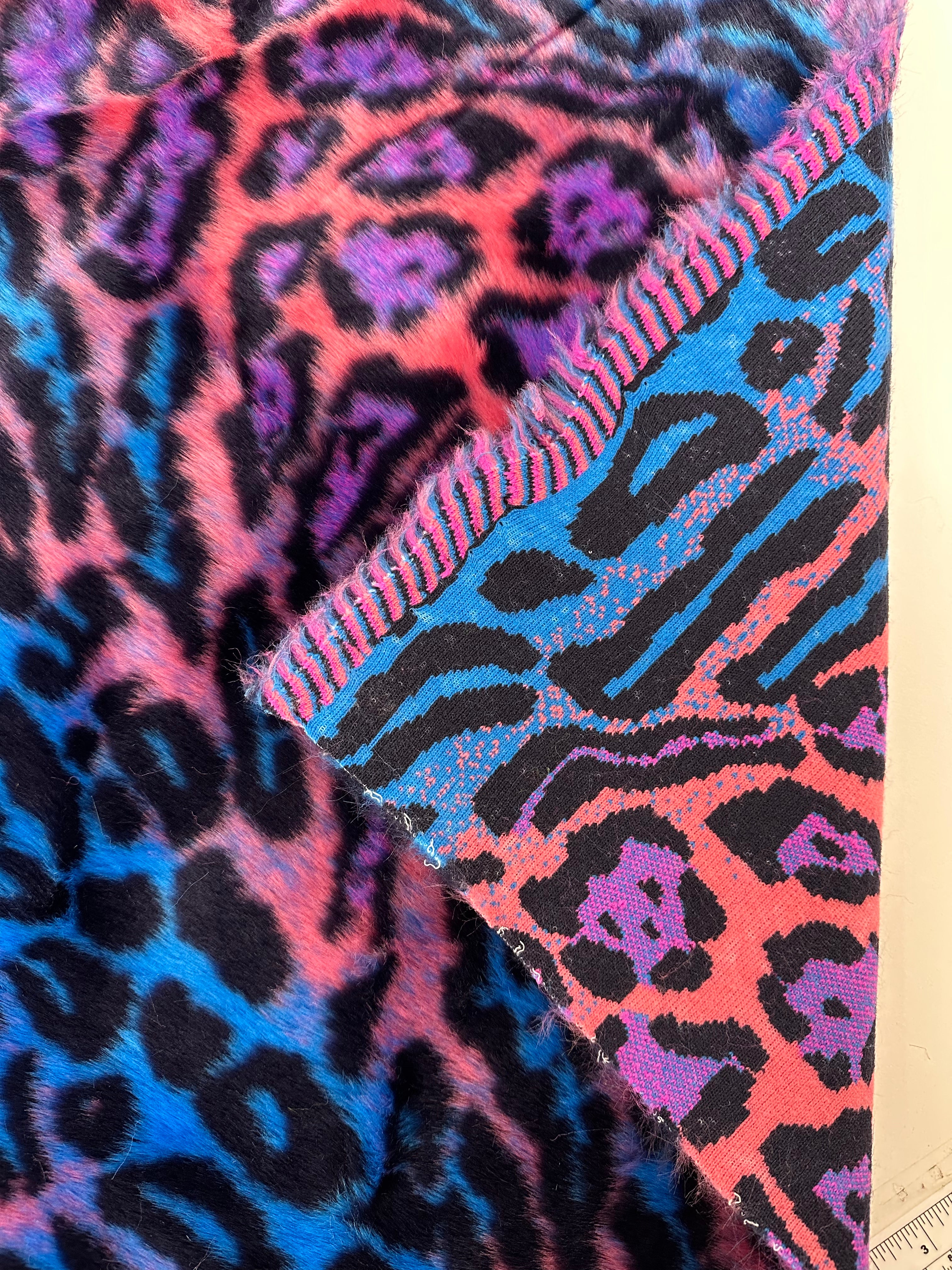 Leopard Short Pile Faux Fur Fabric