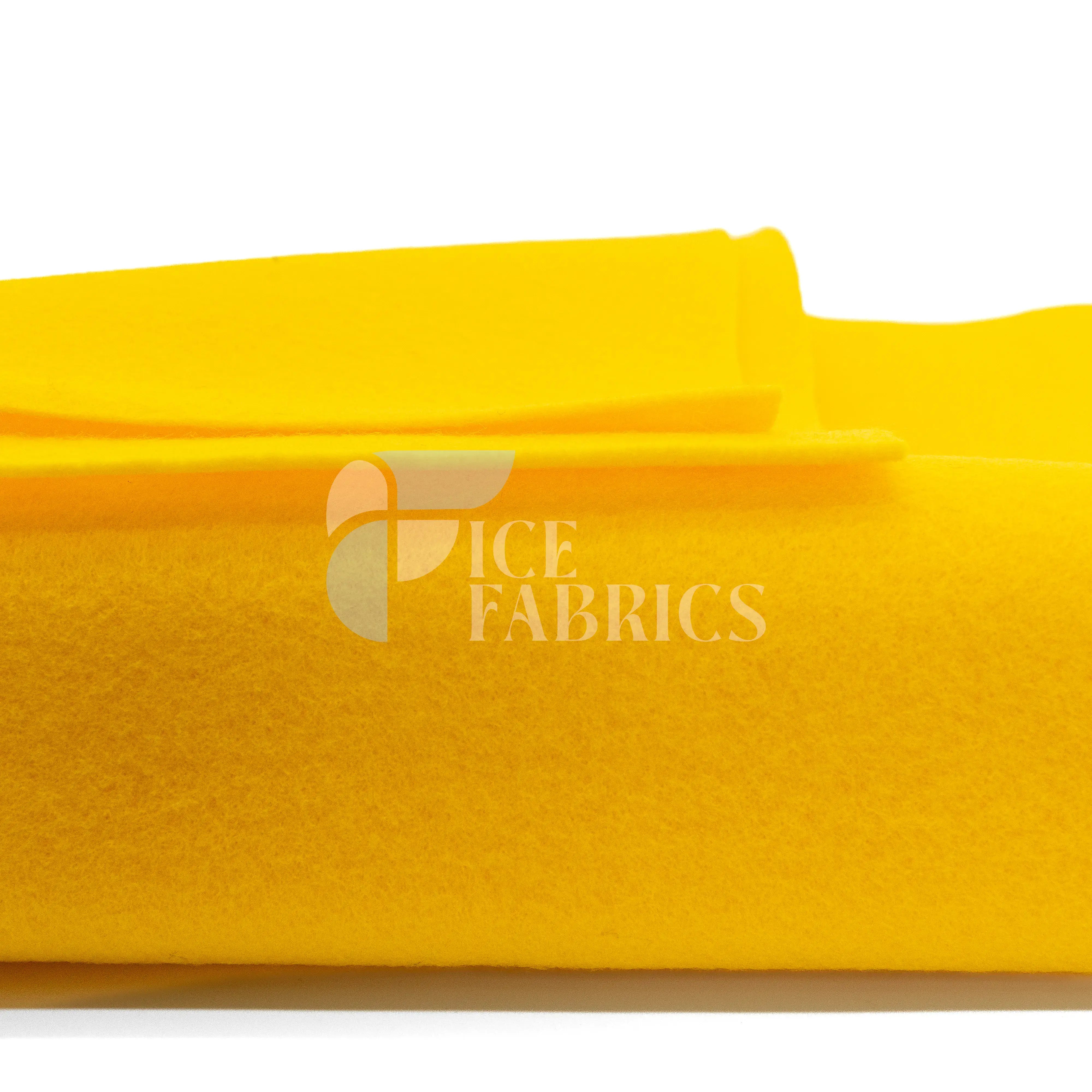 Bright Gold Acrylic Felt Fabric / 1.6mm Thick _ 72” Wide ICE FABRICS By The Yard