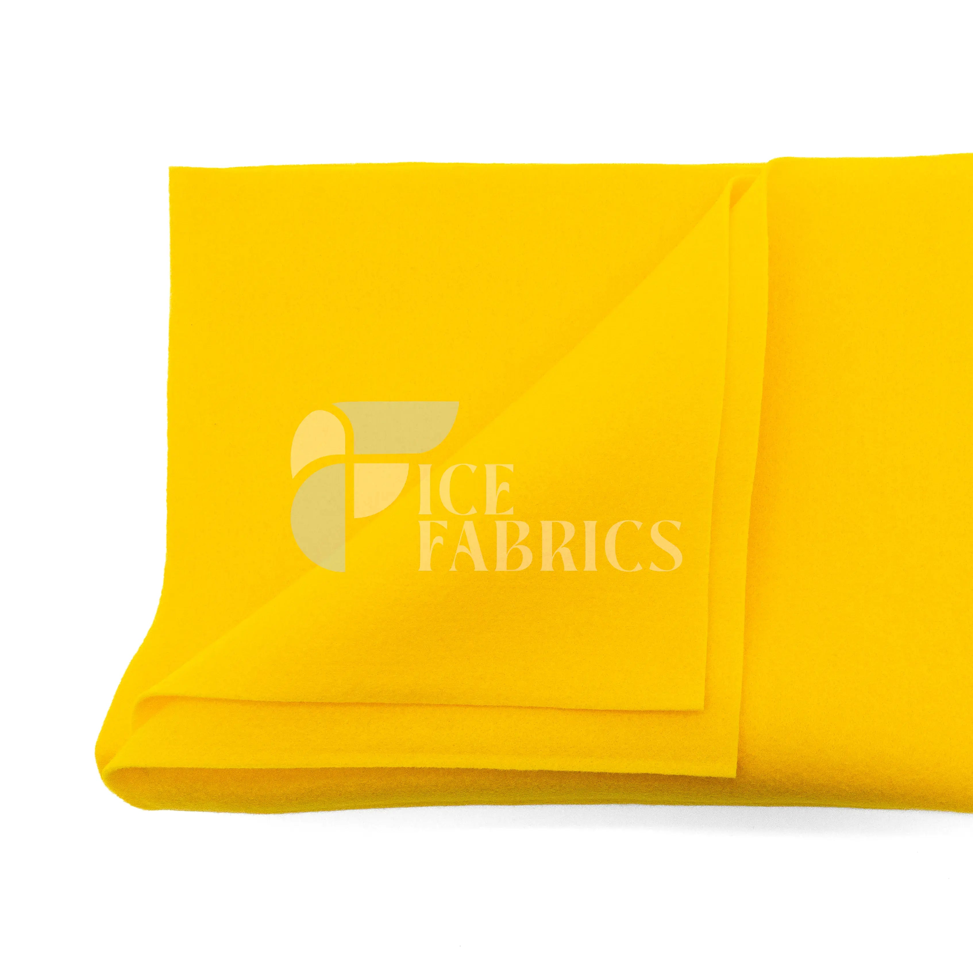 Bright Gold Acrylic Felt Fabric / 1.6mm Thick _ 72” Wide ICE FABRICS By The Yard