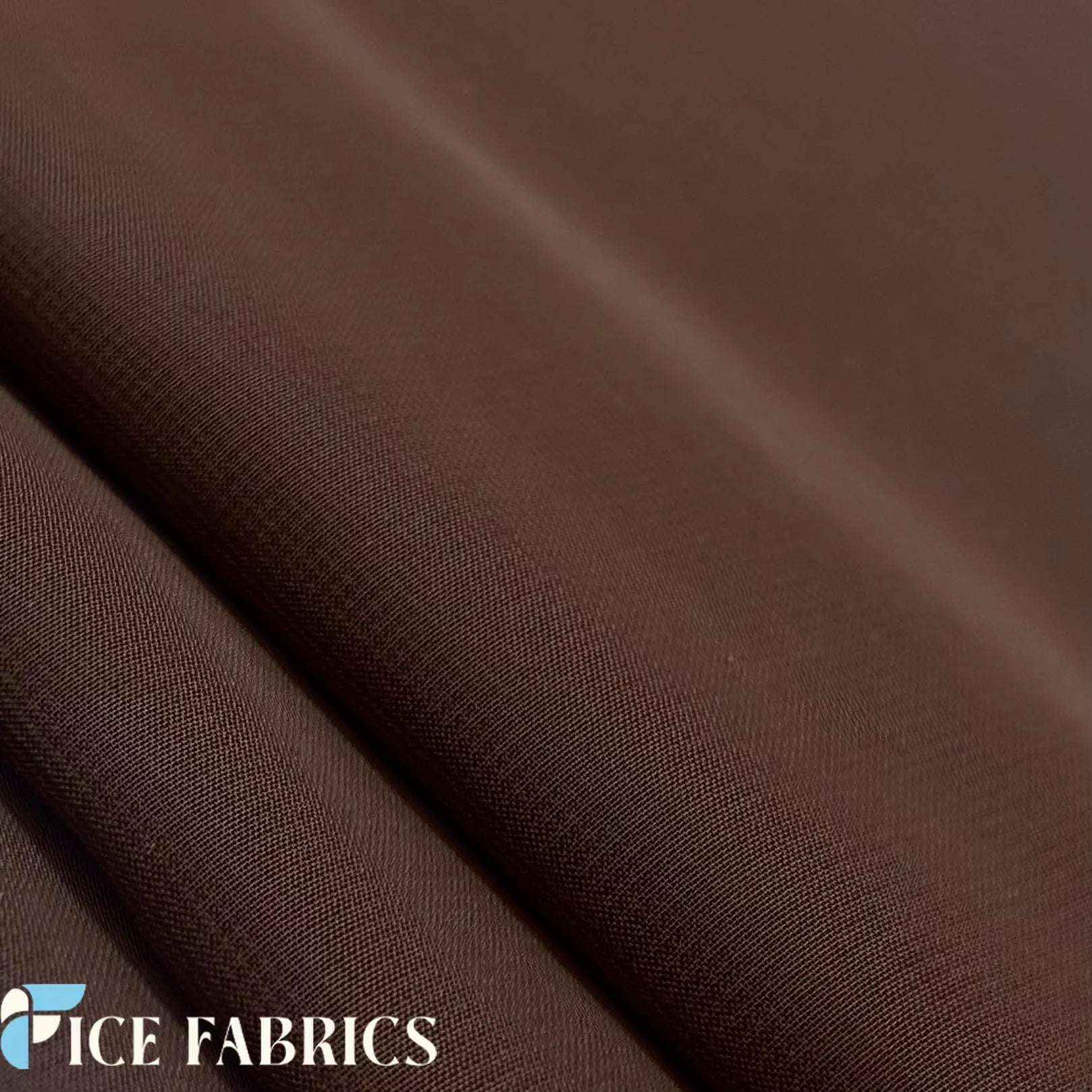 Brown Mia Chiffon Fabric / 60’’ Wide Soft chiffon Sheer Fabric