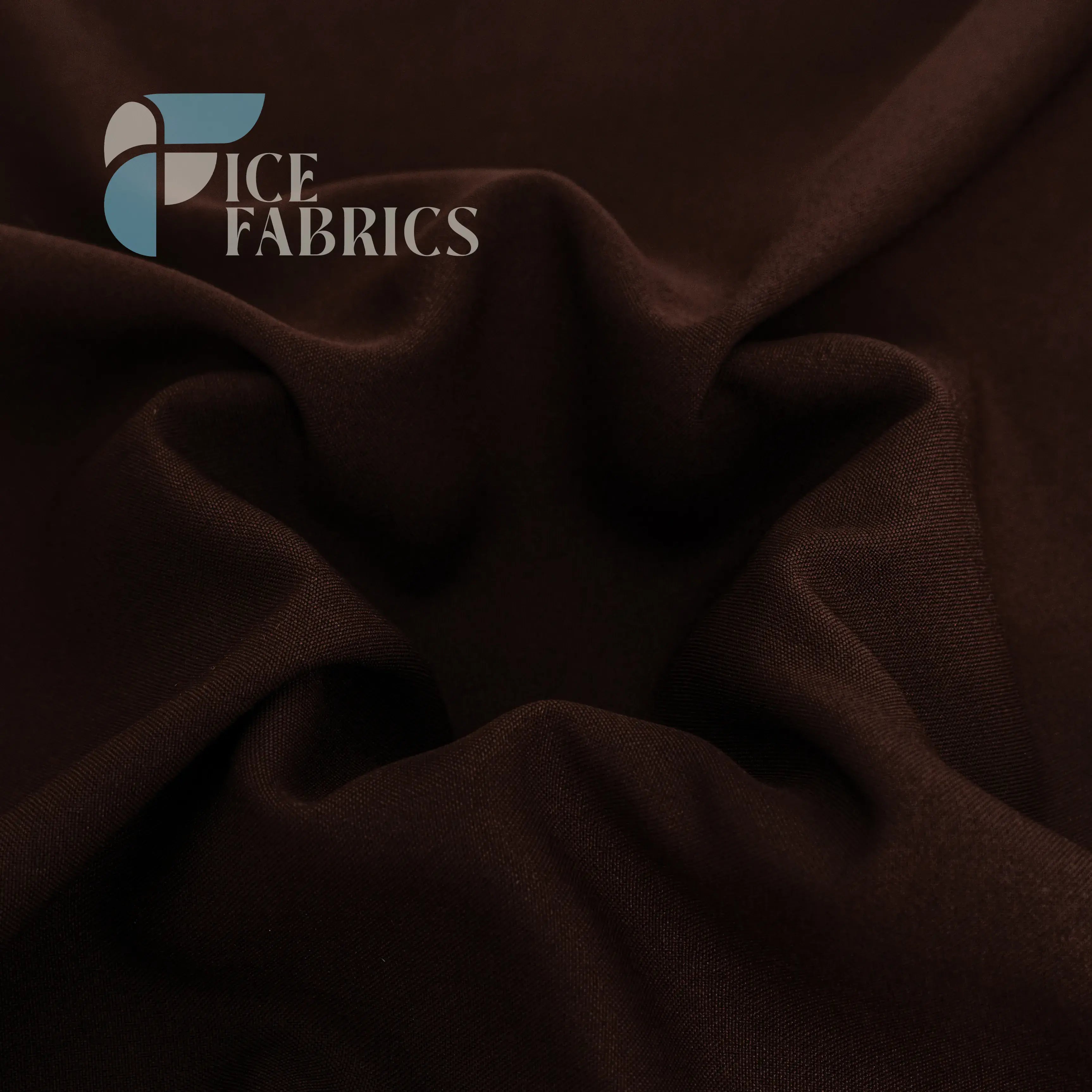 Brown Solid Poly Poplin Fabric By The Yard