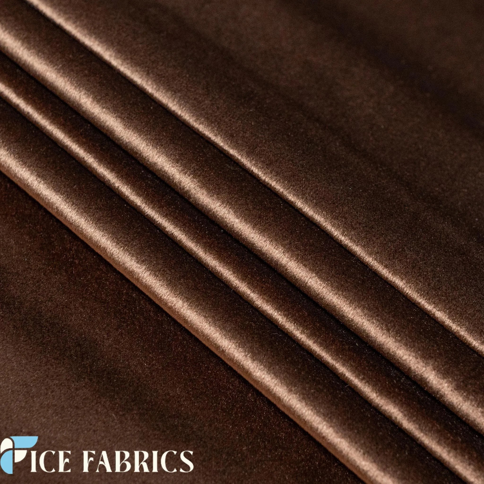 Brown Velvet Upholstery Fabric
