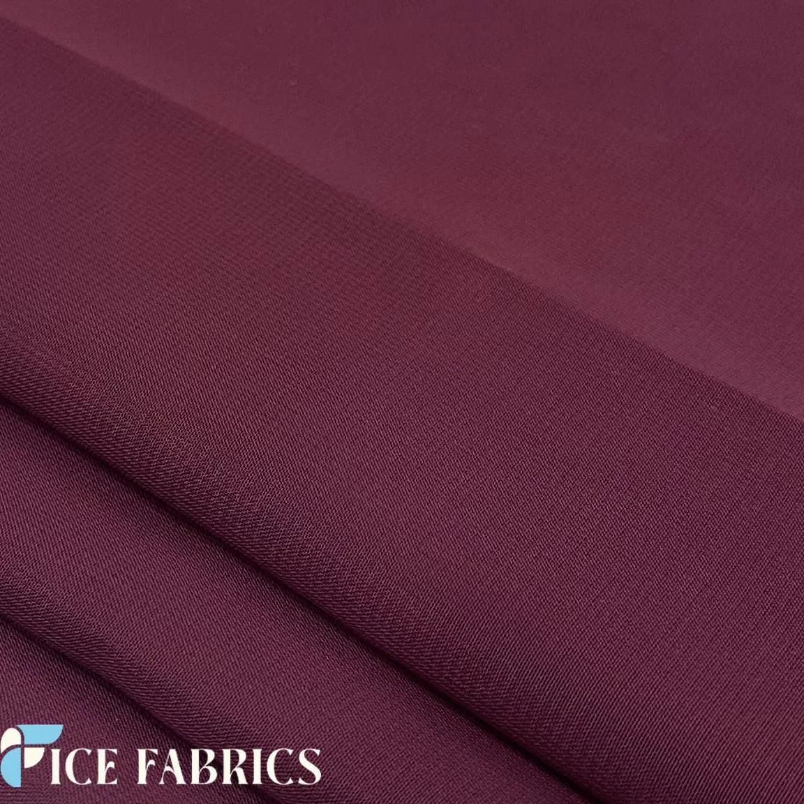 Burgundy Mia Chiffon Fabric / 60’’ Wide Soft chiffon Sheer Fabric