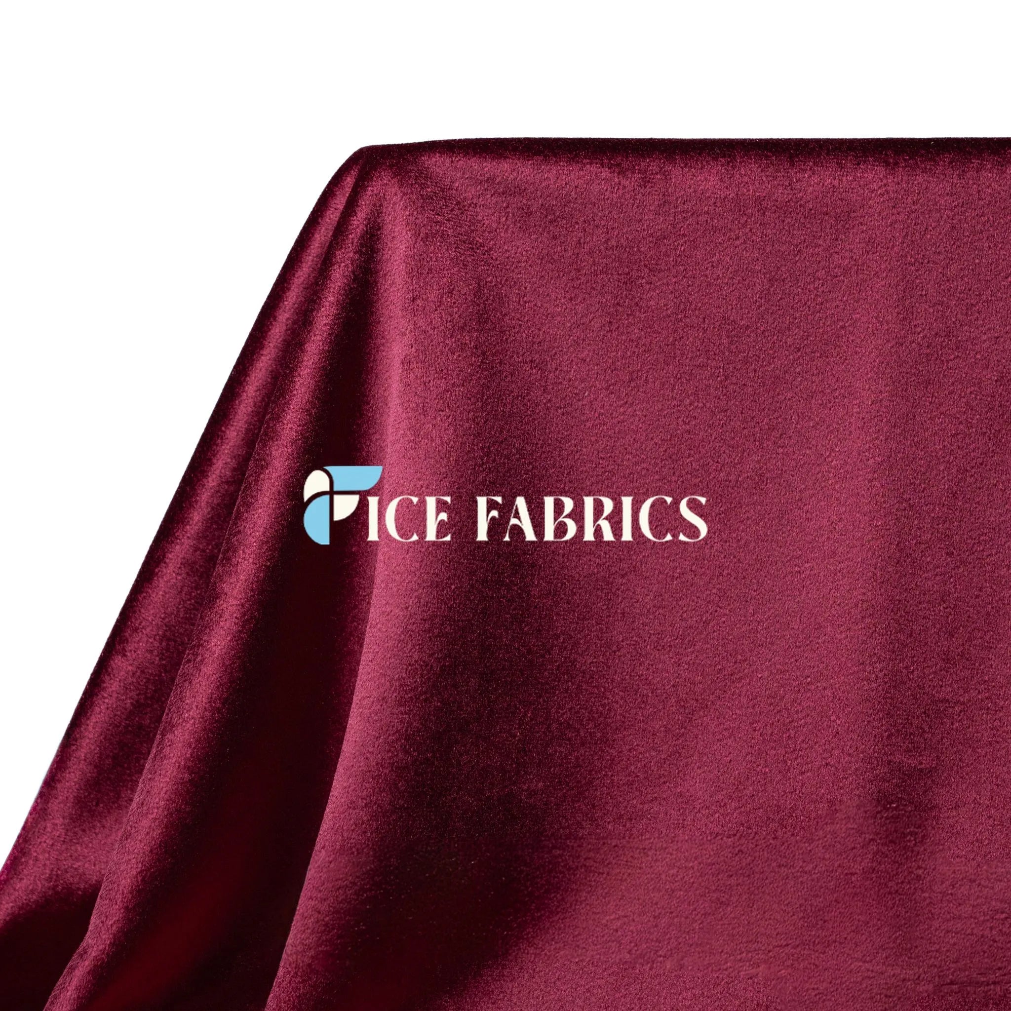 Burgundy Royal Soft Velvet Upholstery Fabric
