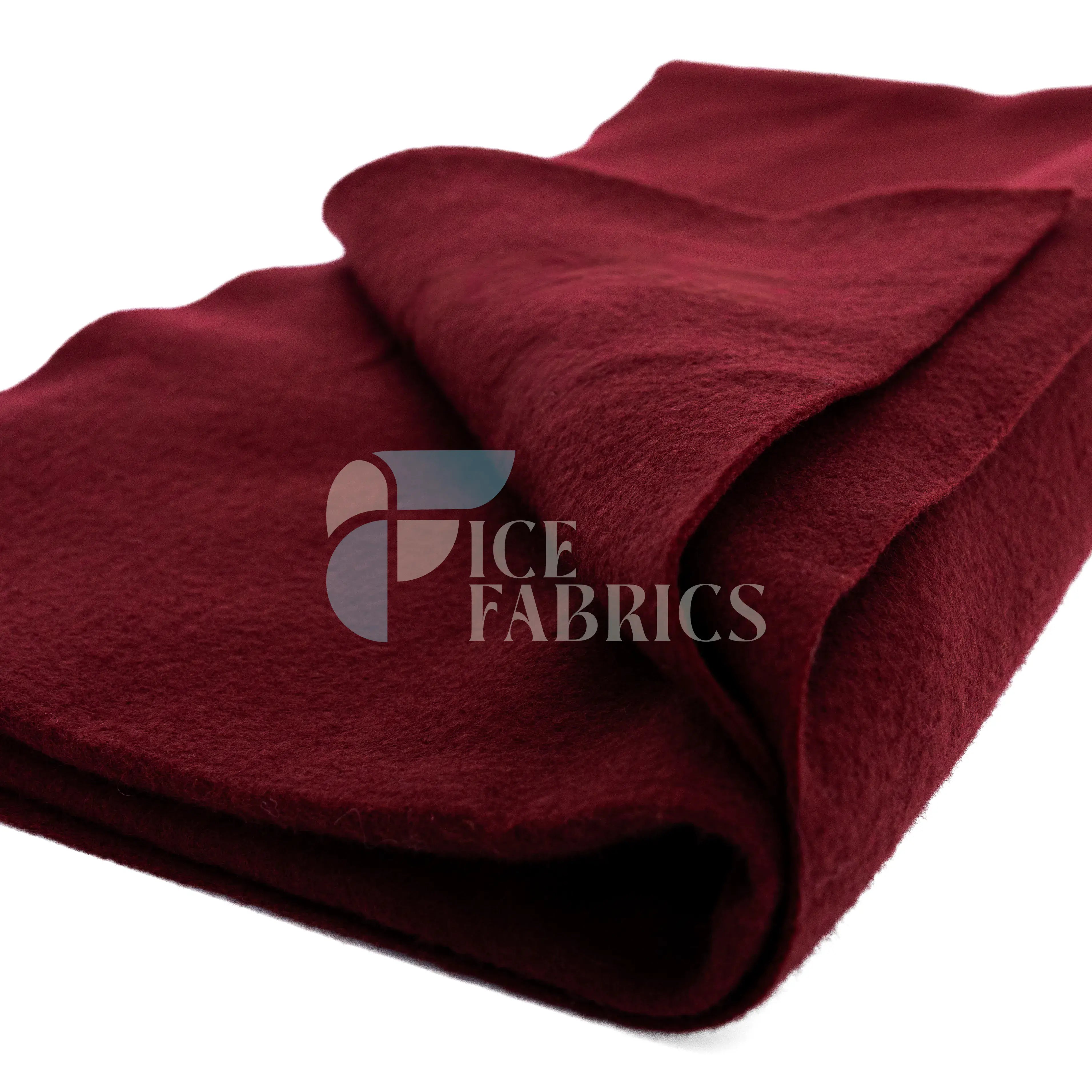 Burgundy Acrylic Felt Fabric / 1.6mm Thick _ 72” Wide ICE FABRICS By The Yard