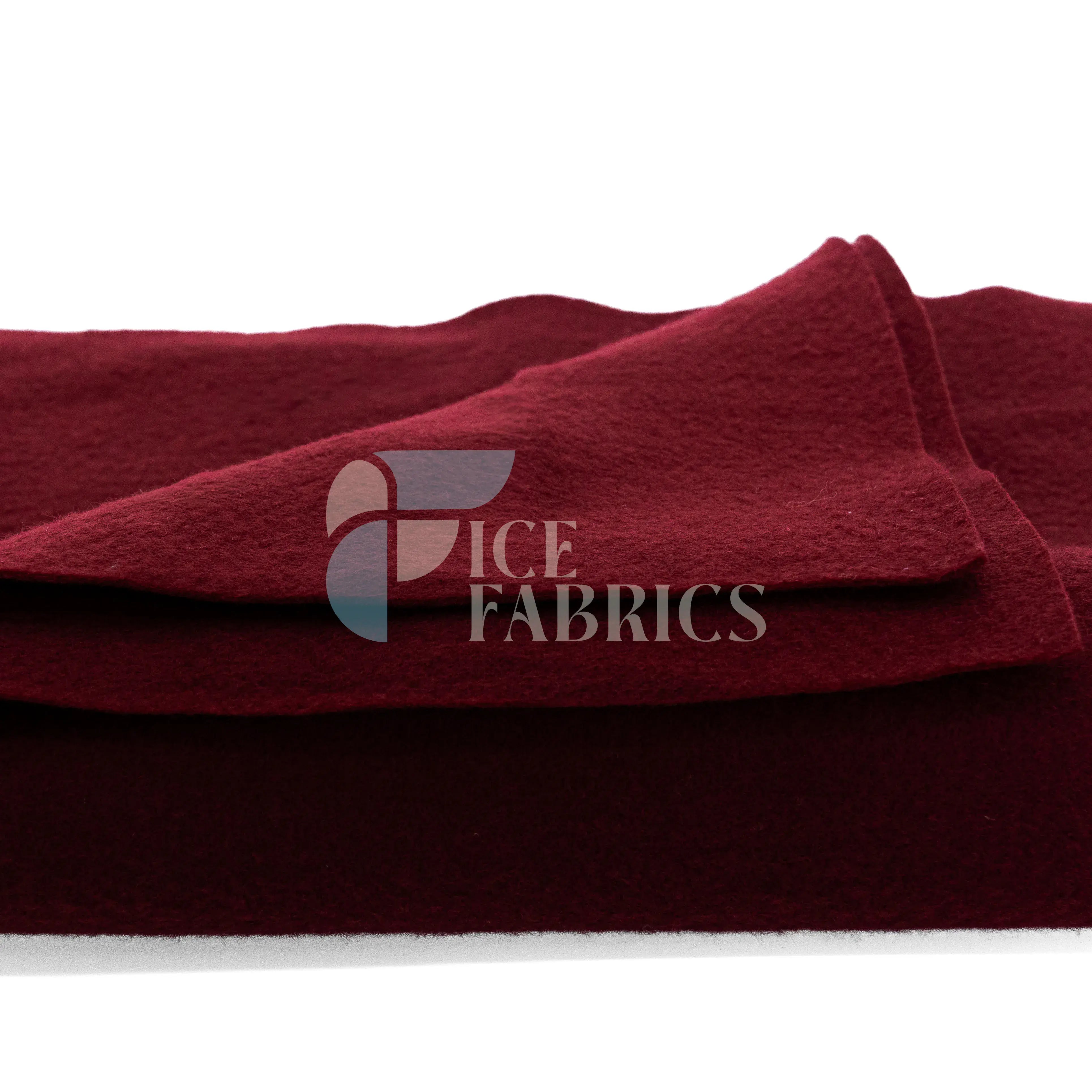 Burgundy Acrylic Felt Fabric / 1.6mm Thick _ 72” Wide ICE FABRICS By The Yard