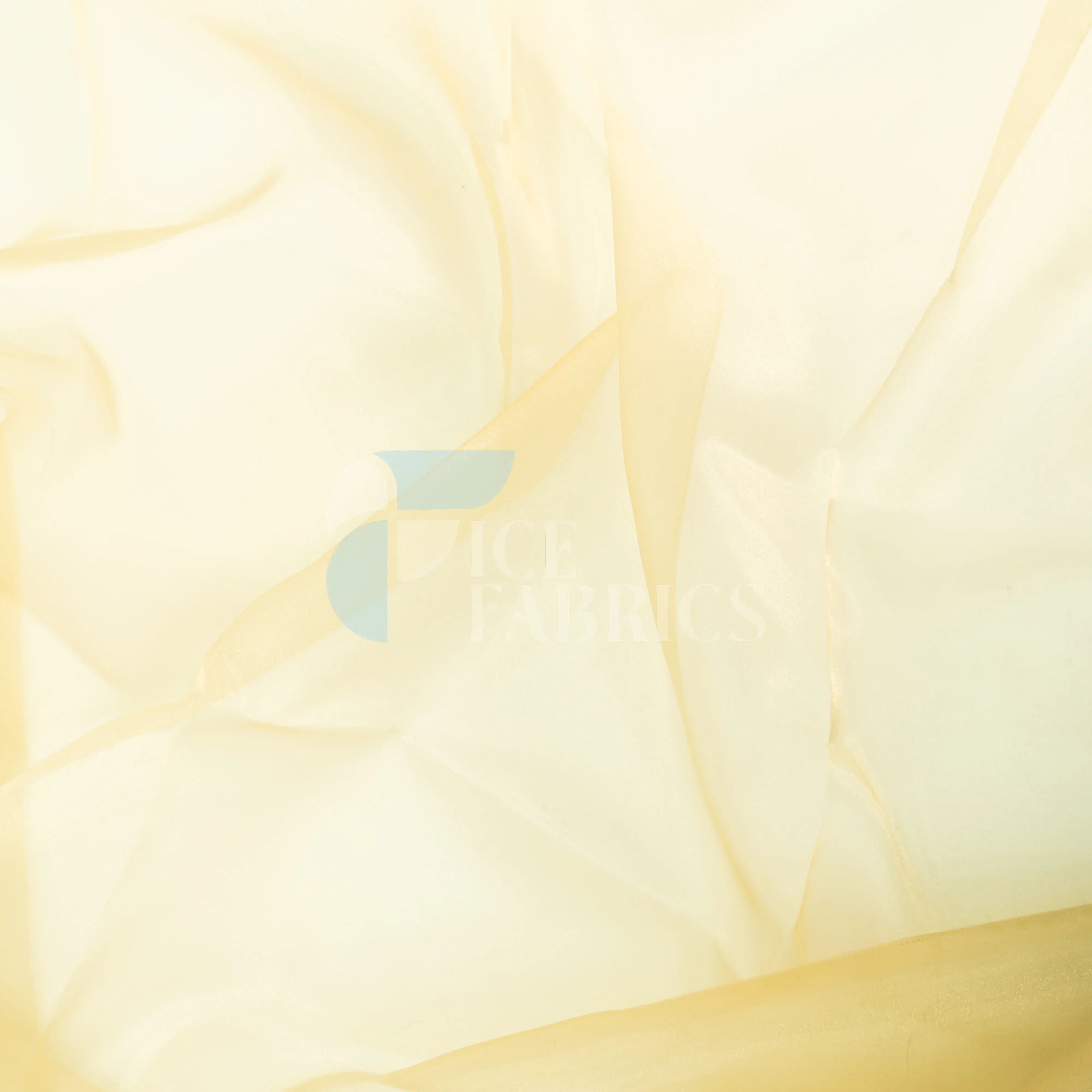 Champagne Crystal Sheer Organza Fabric By The Yard